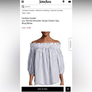 Caroline Constas off shoulder top